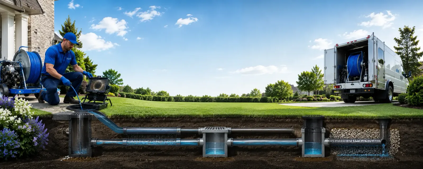 Outdoor drain cleaning information for Millport, NY